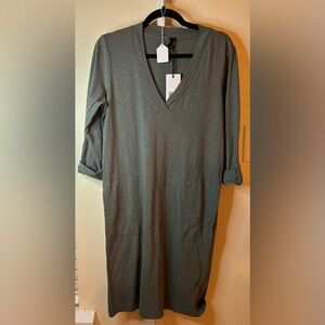 Small Bobbi Vneck Teeshirt Dress